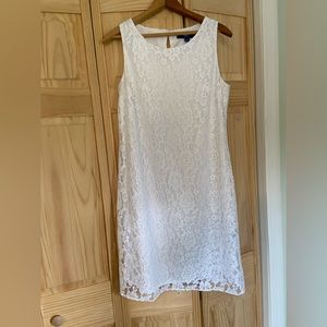 Apt 9 women’s small white lace midi dress